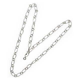 Chantecler - Collana 80 Cm In Argento - Maglie Ovali - Tonde