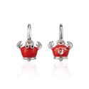 Chantecler - Orecchini Et Voilà - Argento - Smalto Rosso