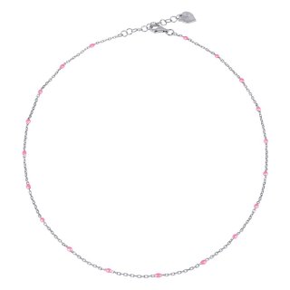 Chantecler - Catena Forzatina - Argento - Smalto Rosa