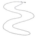 Chantecler - Catena 90 Cm - Argento - Smalto Bianco