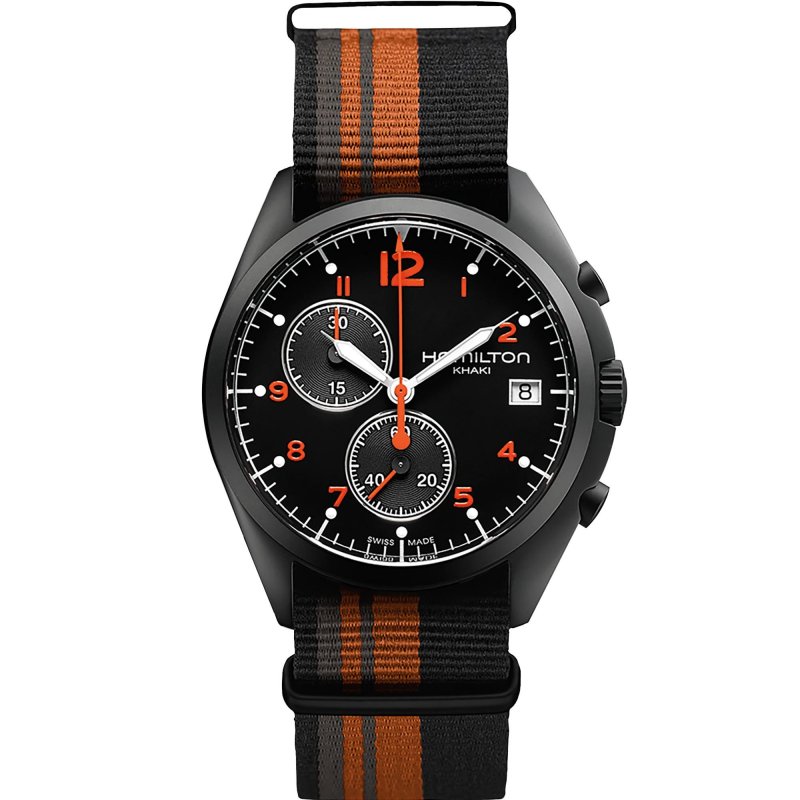 Hamilton - Khaki Aviation Pilot - Acciaio - Nero
