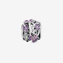 Charm Margherita Viola Con Lavorazione Openwork