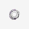 Charm Margherita Viola Con Lavorazione Openwork