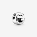 Letter G Silver Charm