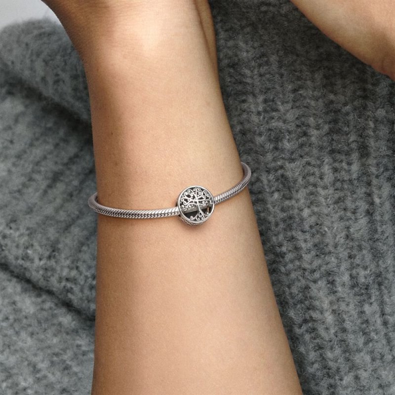 Family Tree Silver Charm