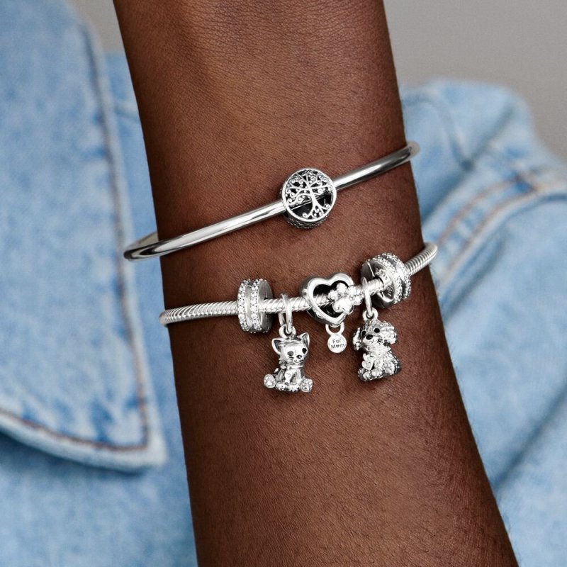 Family Tree Silver Charm