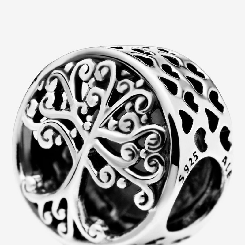 Family Tree Silver Charm