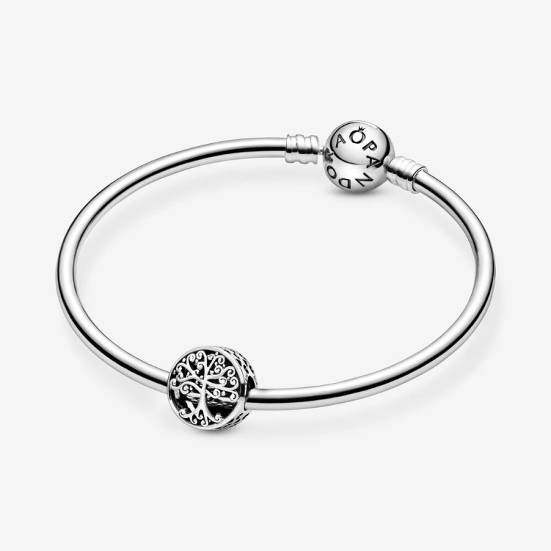 Family Tree Silver Charm