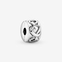 Knotted Hearts Silver Clip