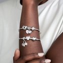 Knotted Hearts Silver Clip