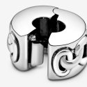 Knotted Hearts Silver Clip