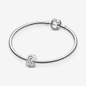 Knotted Hearts Silver Clip