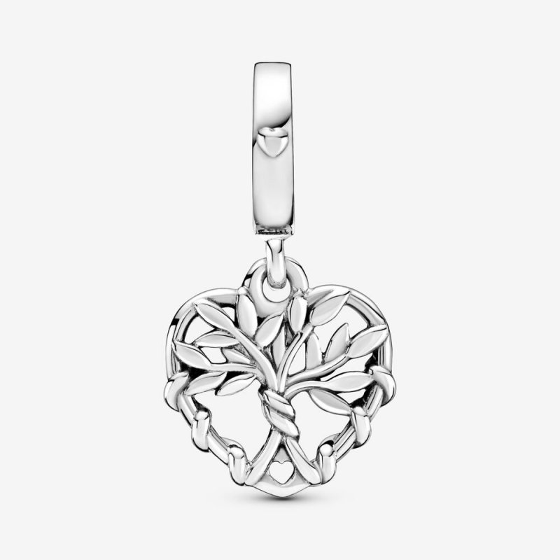 Charm Pendente A Cuore Albero Della Famiglia