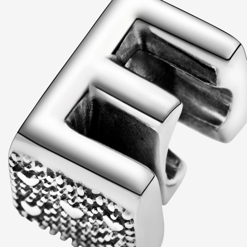 Letter E Silver Charm