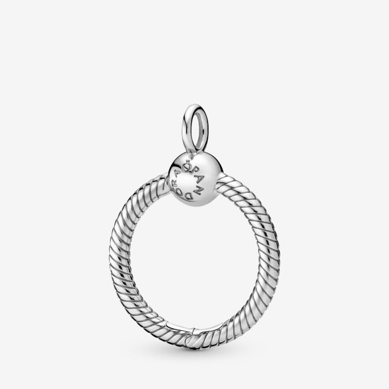 Small Sterling Silver O Pendant