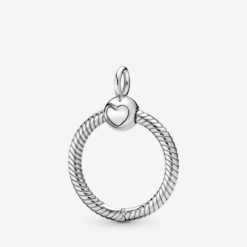 Small Sterling Silver O Pendant