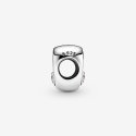 Sister Heart Silver Charm With