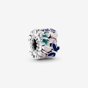 Butterfly Silver Clip With Gre