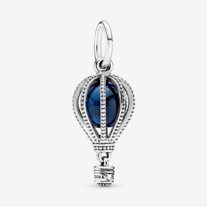 Air Balloon Silver Dangle With
