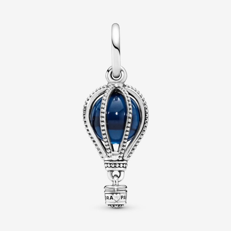 Air Balloon Silver Dangle With