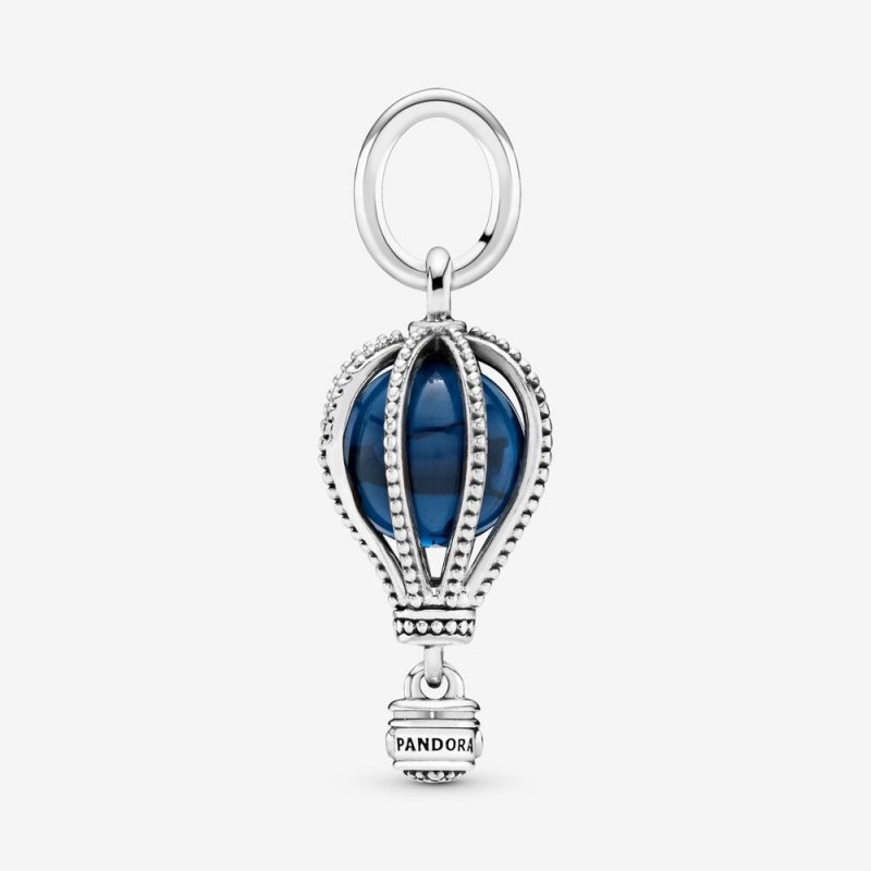 Air Balloon Silver Dangle With