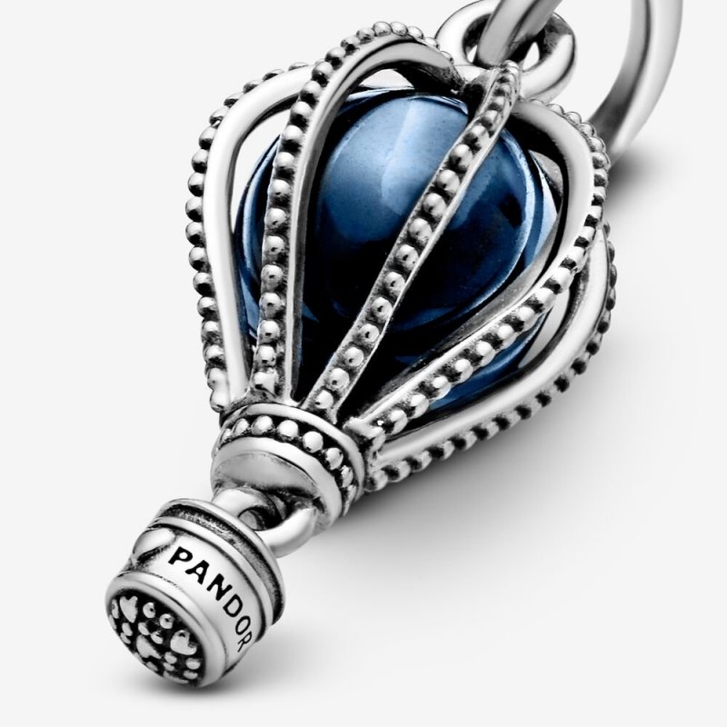 Air Balloon Silver Dangle With