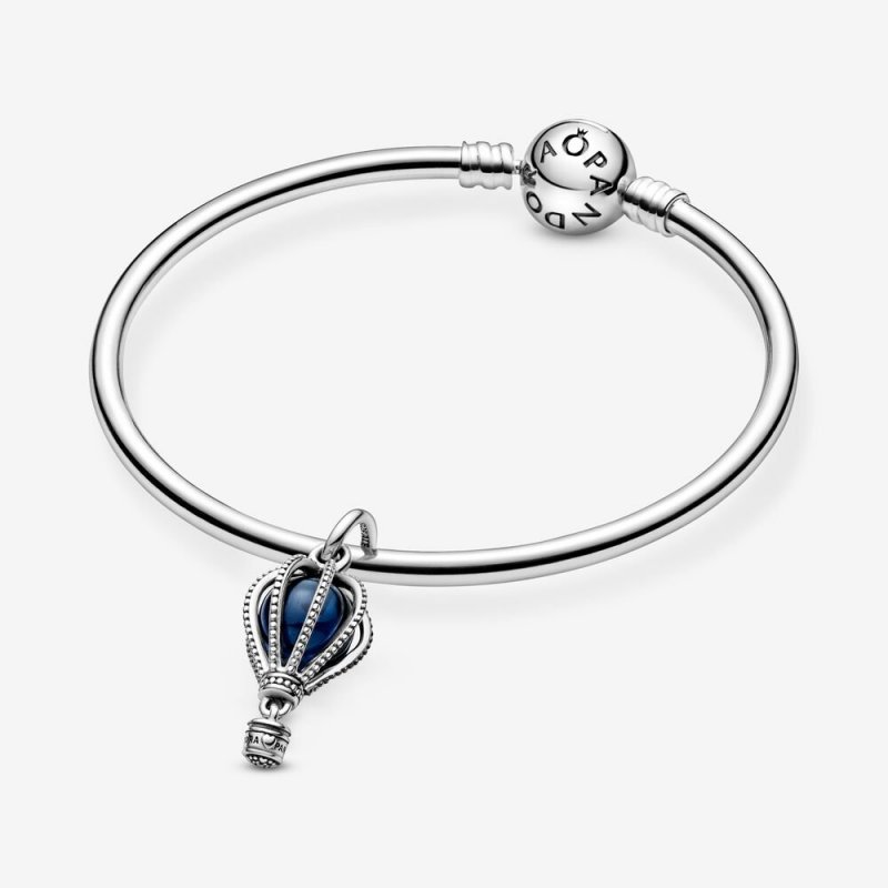 Air Balloon Silver Dangle With
