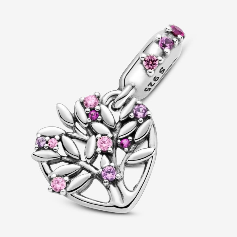 Family Tree Sterling Silver Dangle With