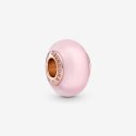 Charm In Vetro Di Murano Rosa Opaco