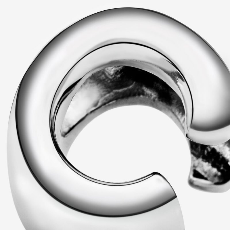 Letter C Silver Charm