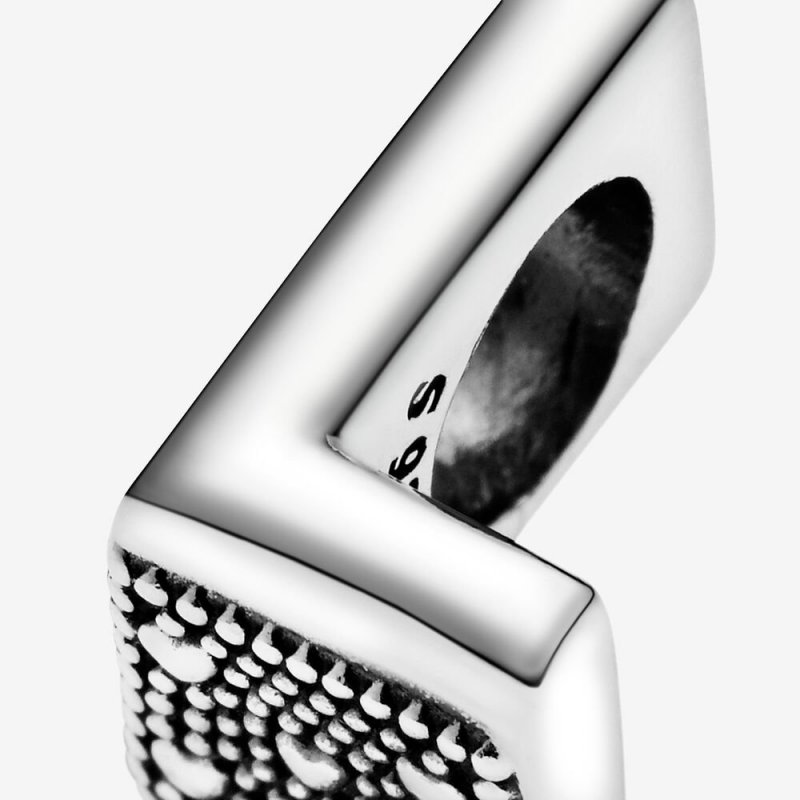Letter L Silver Charm
