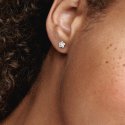 Star Silver Stud Earrings With