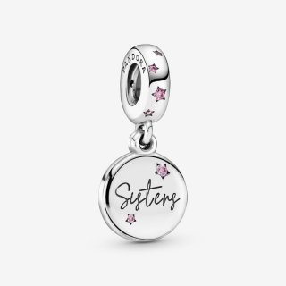 Sisters Silver Dangle With Fan