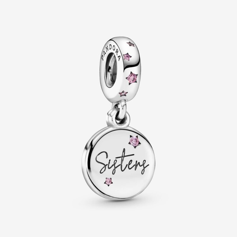 Sisters Silver Dangle With Fan