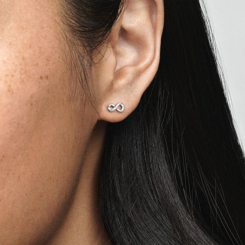Infinity Sterling Silver Stud