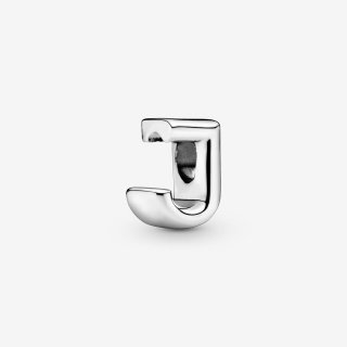 Letter J Silver Charm