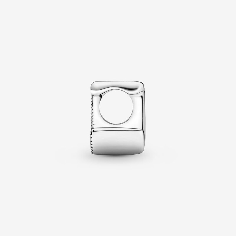 Letter J Silver Charm