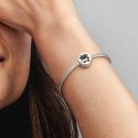 Openwork Clover Silver Charm