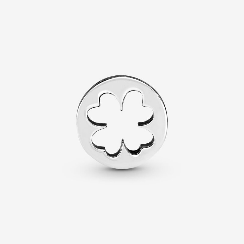 Openwork Clover Silver Charm