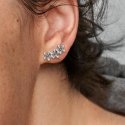 Daisy Silver Stud Earrings Wit