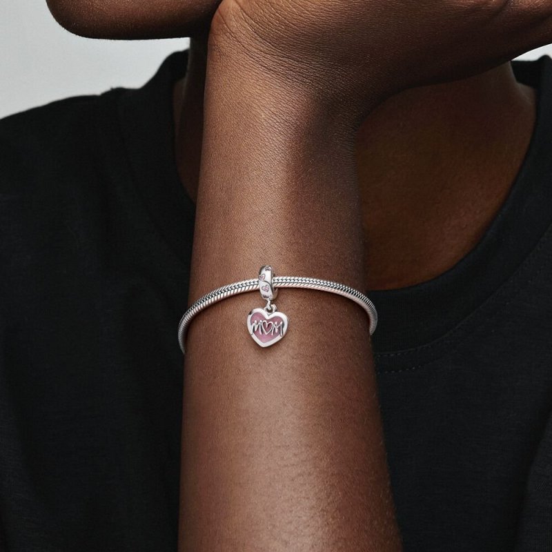 Mum Sterling Silver Dangle Wit