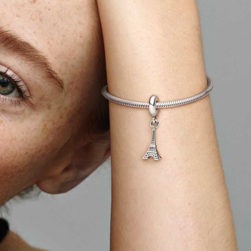Eiffel Tower Silver Dangle