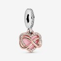 Charm Pendente A Cuore Infinito Scintillante