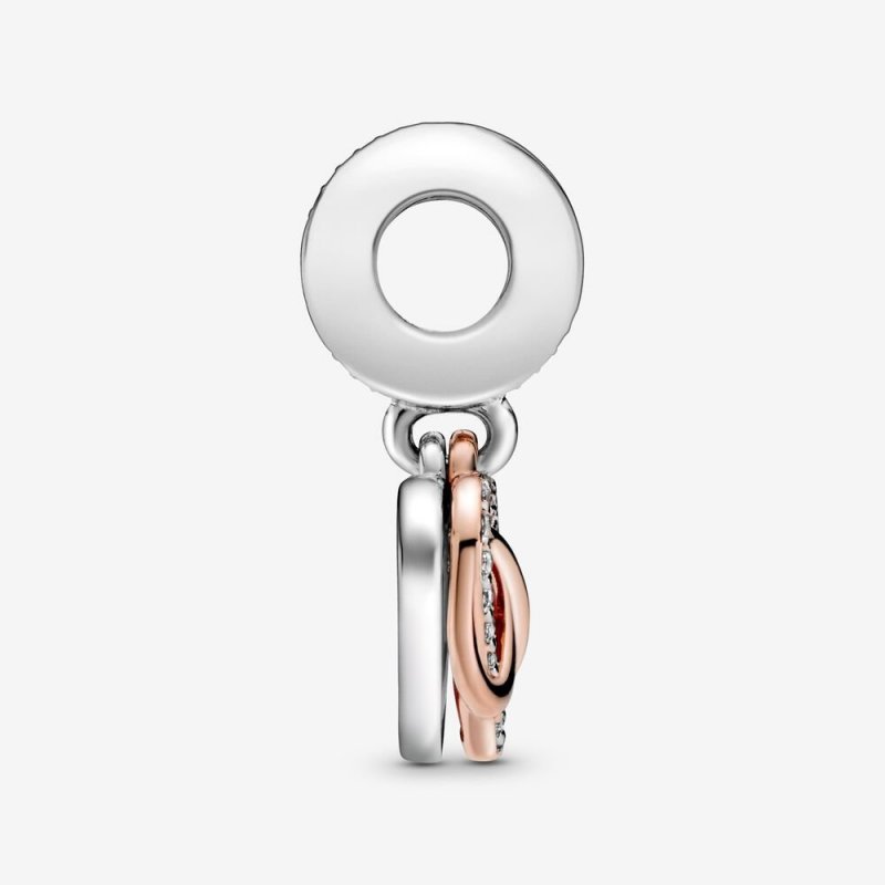Charm Pendente A Cuore Infinito Scintillante