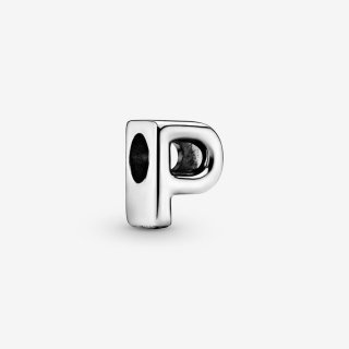 Letter P Silver Charm