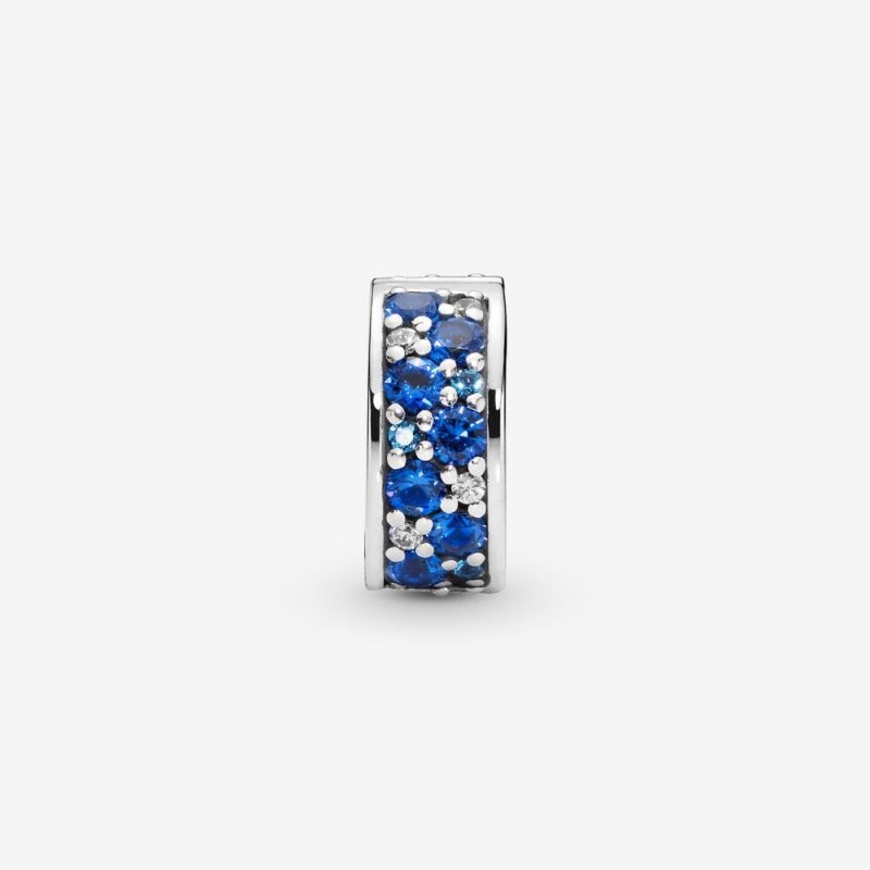 Clip Con Pavé Blu