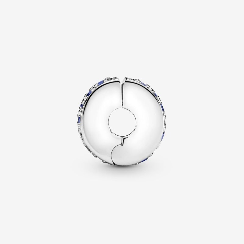 Clip Con Pavé Blu