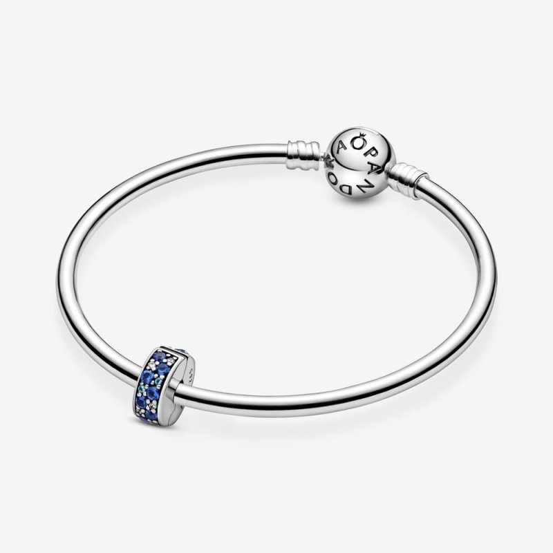 Clip Con Pavé Blu