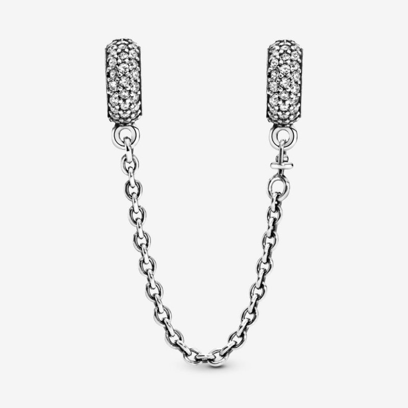 Catena Di Sicurezza Con Pavé Scintillante