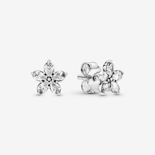 Snowflake Sterling Silver Stud